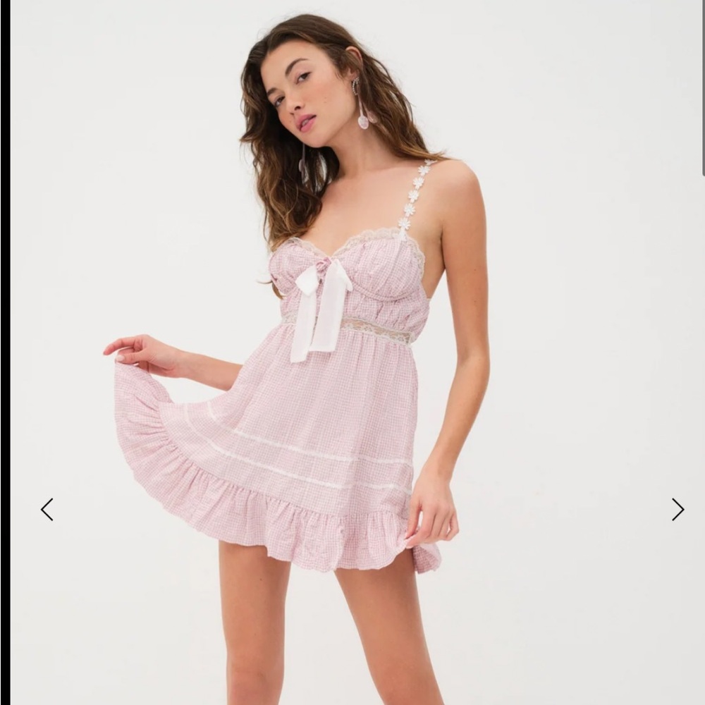 NWTS For Love and Lemons Lorraine mini dress S